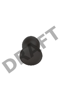 Пробка анальная Силиконовая черная M (7.2*3.5cm) 3303-02