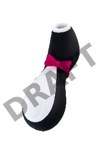 Вакуум-волновой бесконтактный стимулятор клитора Satisfyer Pro Penguin NG, силикон, черный, 11,5 см.