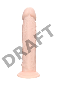 Фаллоимитатор RealStick Silicone Gabriel M, сайлекспан, телесный, 20 см