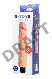 Реалистичный вибратор TOYFA  A-Toys Rican, TPE, телесный, 22,5 см