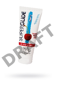 Съедобная смазка на водной основе Superglide  для орального секса со вкусом вишни 75 мл