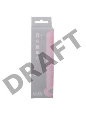 Розовый фаллоудлинитель Homme Long - 15,5 см.
