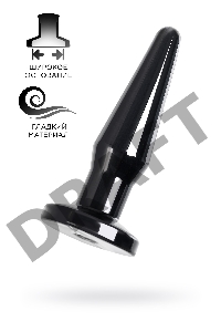 Анальная втулка TOYFA POPO Pleasure Gemini , TPE, черная,12,1 см
