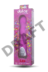 Вибратор TOYFA Dolce Leo, силикон, розовый, 16,5см