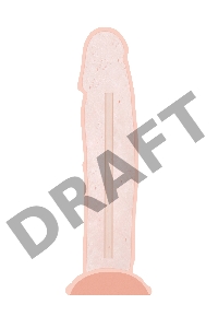 Фаллоимитатор RealStick Silicone Gabriel M, сайлекспан, телесный, 20 см