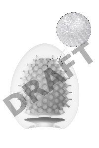 Нереалистичный мастурбатор TENGA Wonder Stude, TPE, белый, 6,1 см