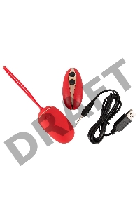 Красное виброяйцо Remote Controlled Love Ball с пультом ДУ