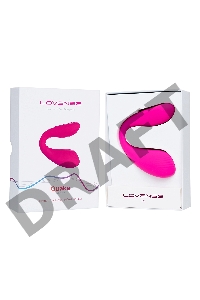Многофункциональный стимулятор для пар LOVENSE Quake (Dolce), силикон, розовый, 20 см