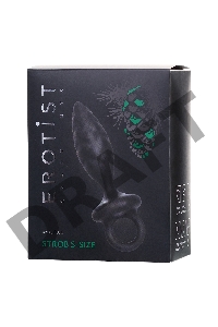 Анальная пробка Erotist Strob S - size, силикон, черная, 11,7 см