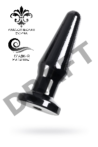 Анальная втулка TOYFA POPO Pleasure Gemini , TPE, черная, 12,4 см