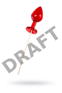 Леденец Sosuчki, «Анальная втулка большая Whiskey», красный 47гр.