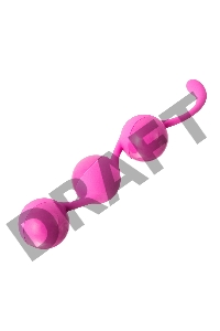 Вагинальные шарики Seven Creations, силикон, розовые, Ø 3,5 см