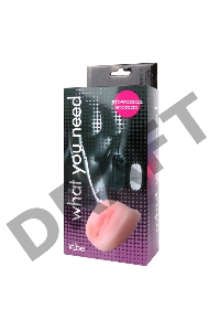 Телесная вагина Erowoman-Eroman с вибрацией