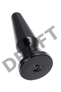 Анальная втулка TOYFA POPO Pleasure Gemini , TPE, черная, 12,4 см