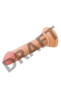 Анальный фаллоимитатор TOYFA Basic, PVC, телесный,14 см