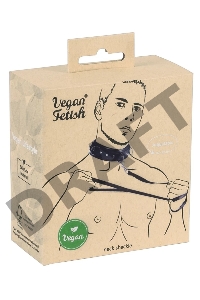Vegan Fetish Ошейник с поводком из полиуретана