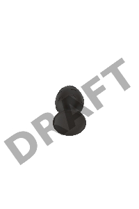 Пробка анальная Силиконовая черная S (5.8*2.8cm) 3302-01
