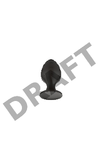 Пробка анальная Силиконовая черная S (5.8*2.8cm) 3302-01