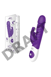 Фиолетовый вибратор-кролик The Sonic Rabbit - 22 см.