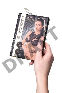 Бралетт Waname Delicacy c фигурными вырезами черный (42-44)