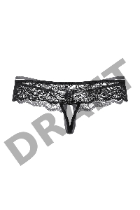 Стринги кружевные SoftLine Collection, черный, M/L