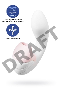 Supernova white Вибромассажёр зоны G с вакуумным клиторальным стимулятором белый