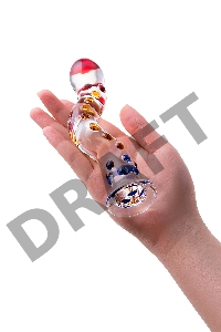 Нереалистичный фаллоимитатор Sexus Glass, стекло, прозрачный, 20 см