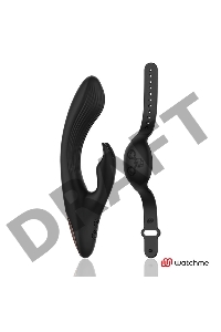 Черный вибратор-кролик с пультом-часами Anne s Desire Rabbit Vibe Wireless Watchme - 20,5 см.