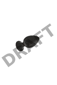 Пробка анальная Силиконовая черная S (5.8*2.8cm) 3304-01