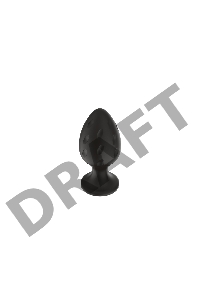 Пробка анальная Силиконовая черная S (5.8*2.8cm) 3304-01