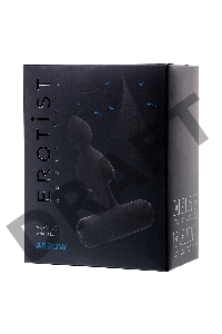 Анальная вибровтулка Erotist, черный, силикон, 8,5 см