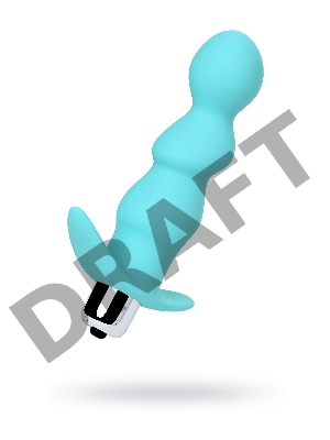 Анальная вибровтулка ToDo by Toyfa Bland, силикон, голубая, 12 см, Ø 2,8 см