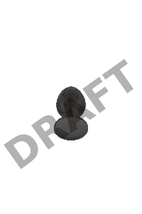 Пробка анальная Силиконовая черная S (5.8*2.8cm) 3304-01