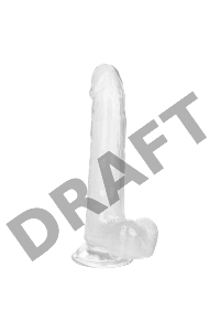 Прозрачный фаллоимитатор Size Queen 8 - 25,5 см.