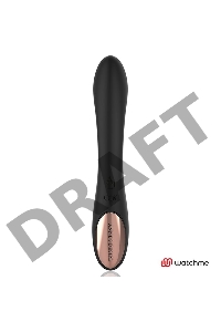 Черный вибратор-кролик с пультом-часами Anne s Desire Rabbit Vibe Wireless Watchme - 20,5 см.