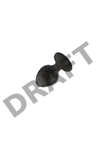 Пробка анальная Силиконовая черная S (5.8*2.8cm) 3304-01