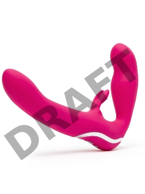 Безремневой страпон Happy Rabbit Strap-on красный