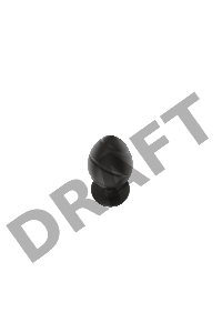 Пробка анальная Силиконовая черная S (5.8*2.8cm) 3305-01