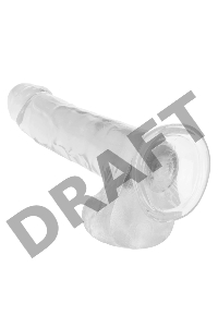 Прозрачный фаллоимитатор Size Queen 8 - 25,5 см.