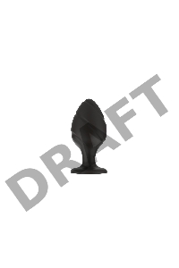 Пробка анальная Силиконовая черная S (5.8*2.8cm) 3305-01