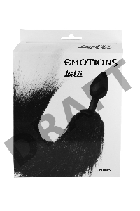 Черная анальная пробка с хвостом Emotions Furry