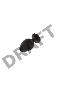 Пробка анальная Силиконовая черная S (5.8*2.8cm) 3305-01