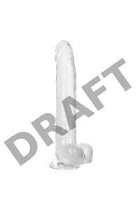 Прозрачный фаллоимитатор-гигант Size Queen 10 - 30,5 см.