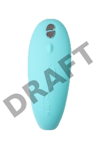 Голубой вибромассажер для пар We-Vibe Sync Aqua на радиоуправлении