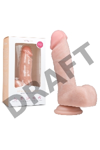 Телесный фаллоимитатор Realistic Dildo - 17,5 см.
