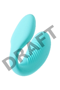 Голубой вибромассажер для пар We-Vibe Sync Aqua на радиоуправлении