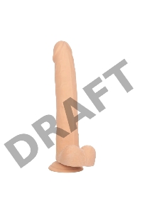 Телесный фаллоимитатор-гигант Size Queen 10 - 30,5 см.
