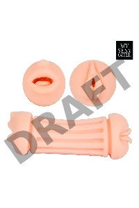 Двусторонний мастурбатор - ротик и вагина