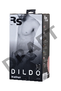 Реалистичный фаллоимитатор TOYFA RealStick Elite DILDO, TPR, телесный, 18,5 см