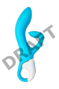 Нереалистичный вибратор Satisfyer Embrace me, силикон, синий